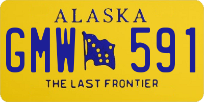 AK license plate GMW591