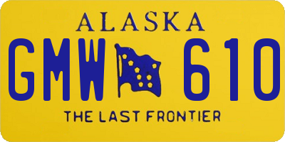 AK license plate GMW610