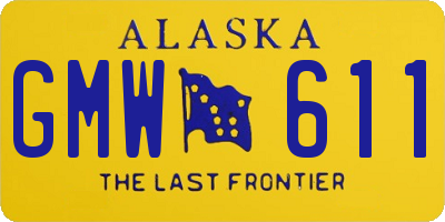 AK license plate GMW611