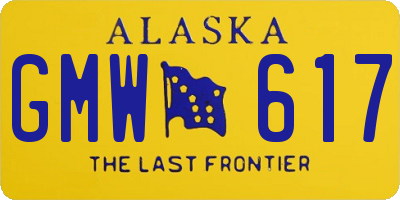 AK license plate GMW617