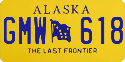 AK license plate GMW618