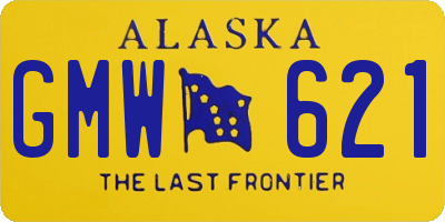 AK license plate GMW621