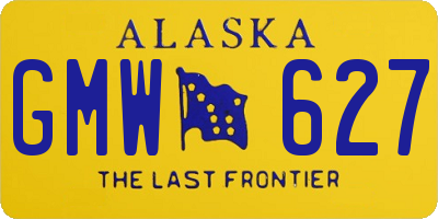 AK license plate GMW627