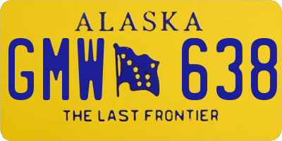AK license plate GMW638