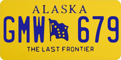 AK license plate GMW679