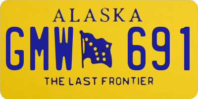 AK license plate GMW691