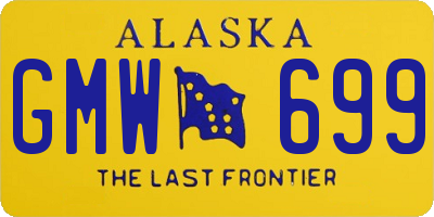 AK license plate GMW699