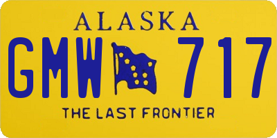 AK license plate GMW717