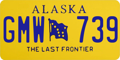 AK license plate GMW739