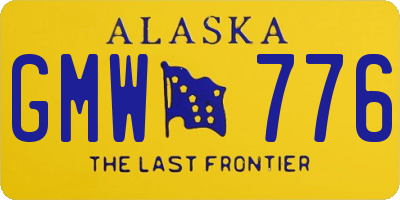 AK license plate GMW776