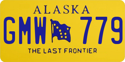 AK license plate GMW779