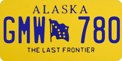 AK license plate GMW780