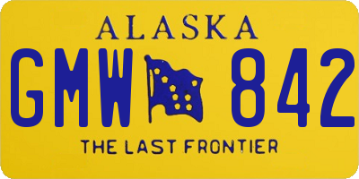 AK license plate GMW842