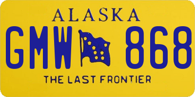AK license plate GMW868
