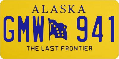 AK license plate GMW941