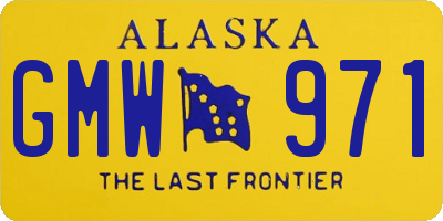 AK license plate GMW971