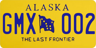 AK license plate GMX002