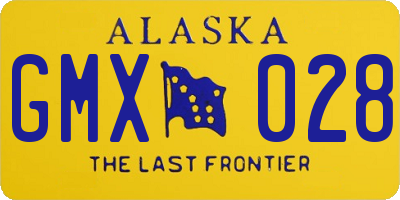 AK license plate GMX028