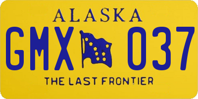 AK license plate GMX037