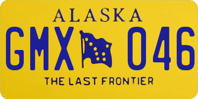 AK license plate GMX046