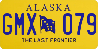 AK license plate GMX079