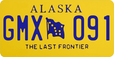 AK license plate GMX091