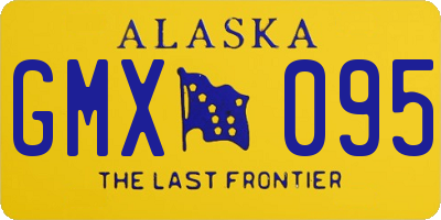 AK license plate GMX095