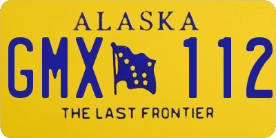 AK license plate GMX112