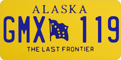 AK license plate GMX119