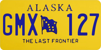 AK license plate GMX127