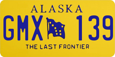 AK license plate GMX139