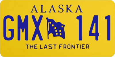 AK license plate GMX141