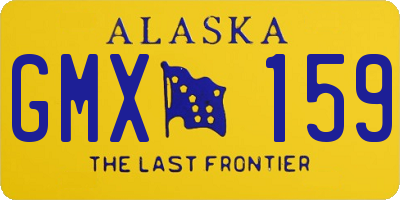 AK license plate GMX159