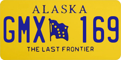 AK license plate GMX169