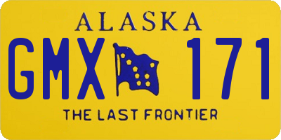 AK license plate GMX171