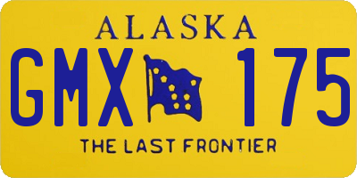 AK license plate GMX175