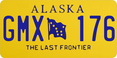 AK license plate GMX176