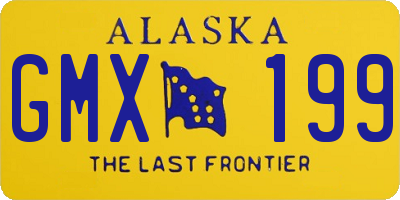 AK license plate GMX199