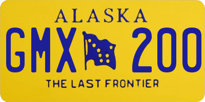 AK license plate GMX200