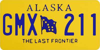 AK license plate GMX211