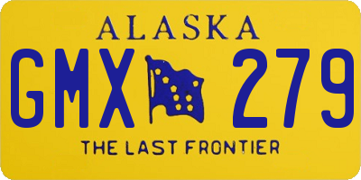 AK license plate GMX279