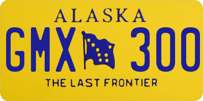 AK license plate GMX300