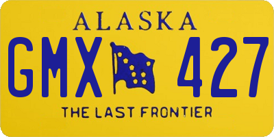 AK license plate GMX427