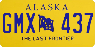 AK license plate GMX437