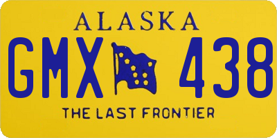 AK license plate GMX438
