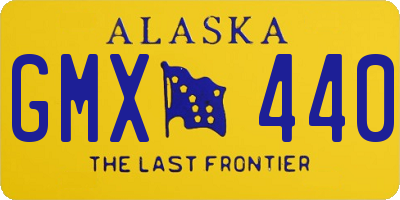 AK license plate GMX440