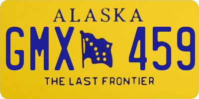 AK license plate GMX459