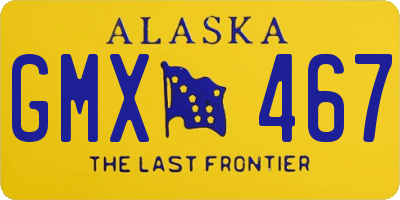 AK license plate GMX467