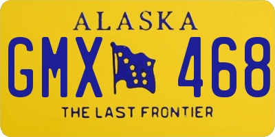 AK license plate GMX468