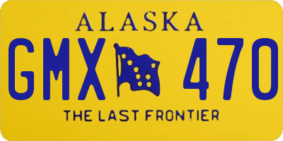 AK license plate GMX470